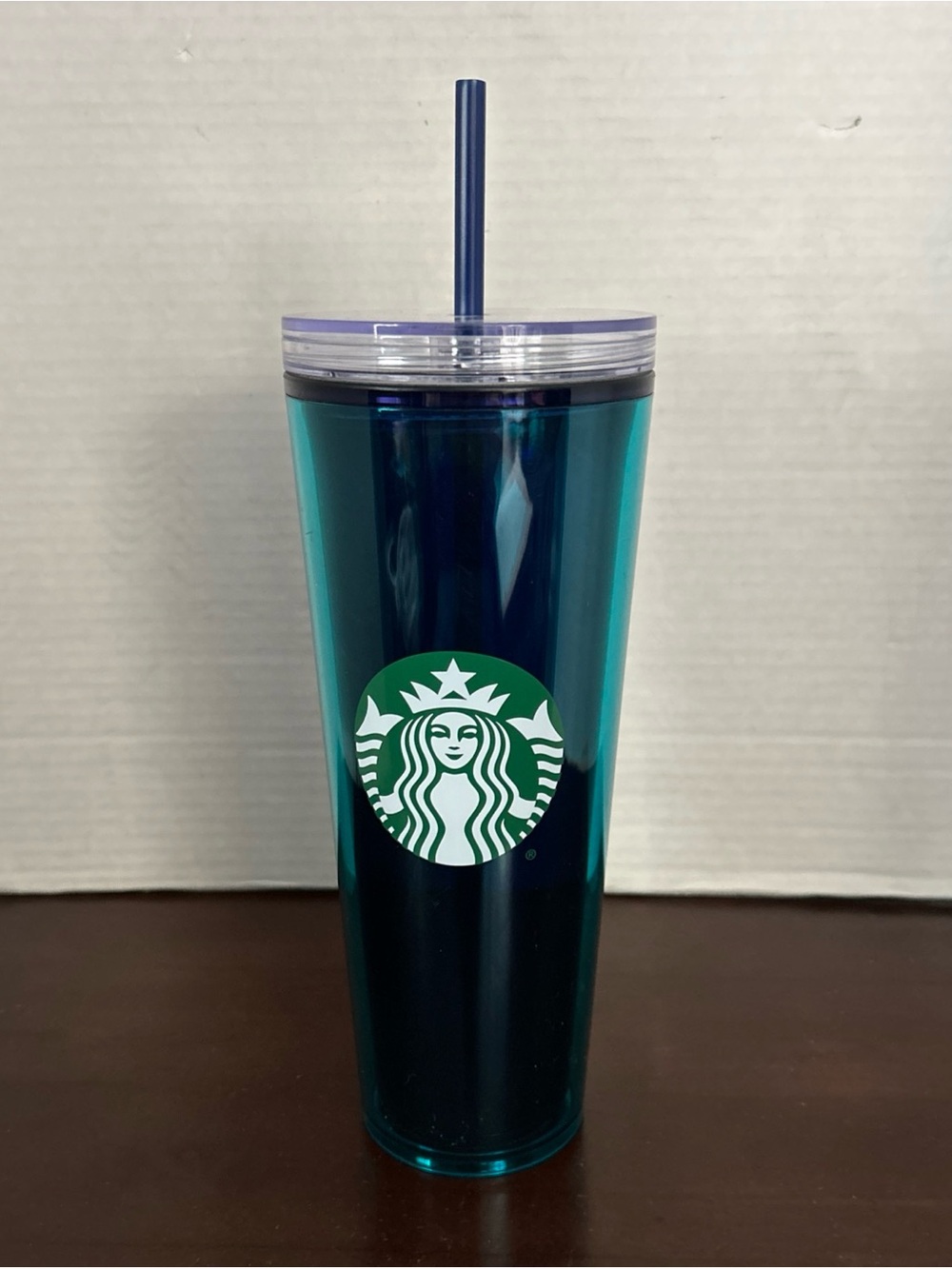 Starbucks Teal Reusable Tumbler with Straw